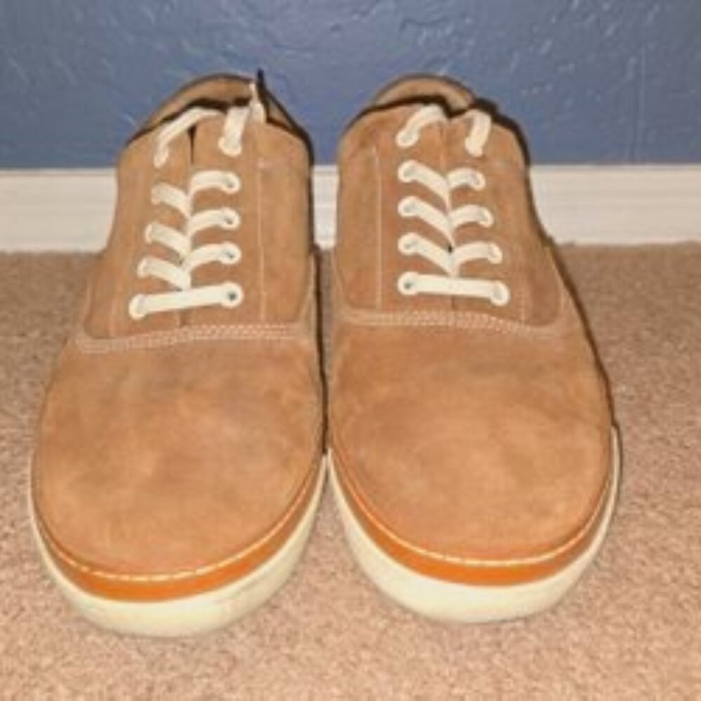 Allen Edmonds Men's Porter Derby Brown Suede Lace Up Sneakers‎ Shoes Size 13D
